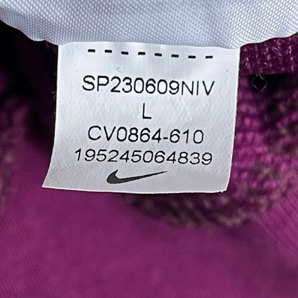 Nike Standard Issue Purple Hoodie Mens L‎ Sweatshirt Pullover Classic Modern